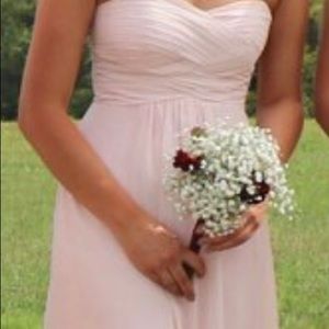 Petal pink bridesmaid dress